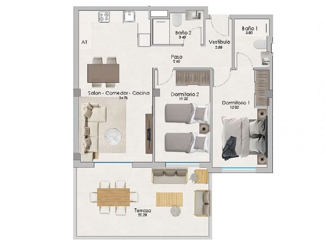 3 camera da letto Appartamento in vendita in Santa Pola con piscina - 290.000 € (Rif: 9318440)