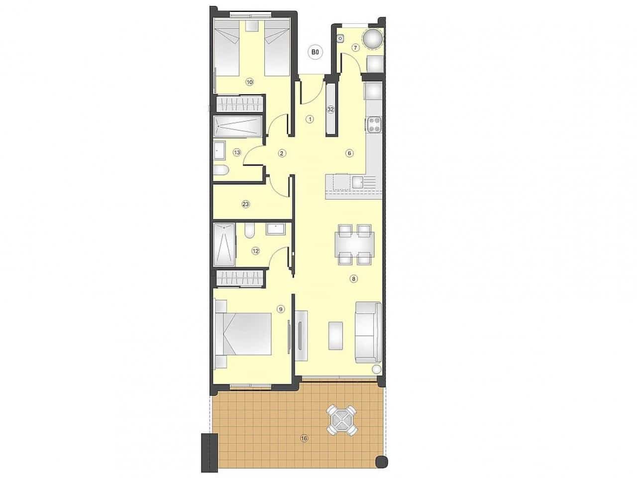 3 makuuhuone Rivitalo myytävänä paikassa San Juan de los Terreros mukana uima-altaan - 301 000 € (Ref: 9318460)