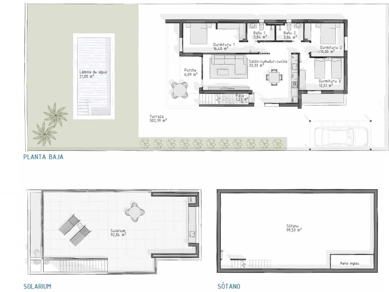 3 soveværelse Villa til salg i Vera med swimmingpool - € 495.000 (Ref: 9318489)