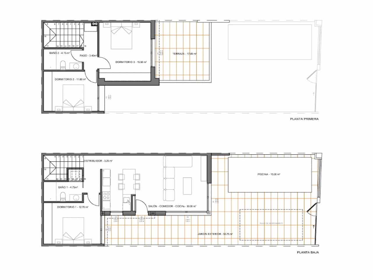 3 makuuhuone Huvila myytävänä paikassa Santiago de la Ribera mukana uima-altaan - 396 000 € (Ref: 9318492)