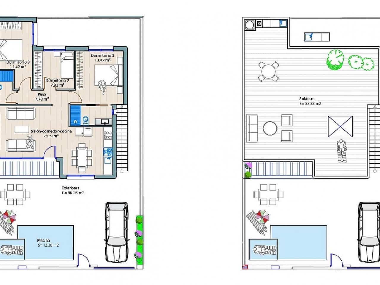 2 Zimmer Villa zu verkaufen in Torre-Pacheco mit Pool - 264.900 € (Ref: 9318513)