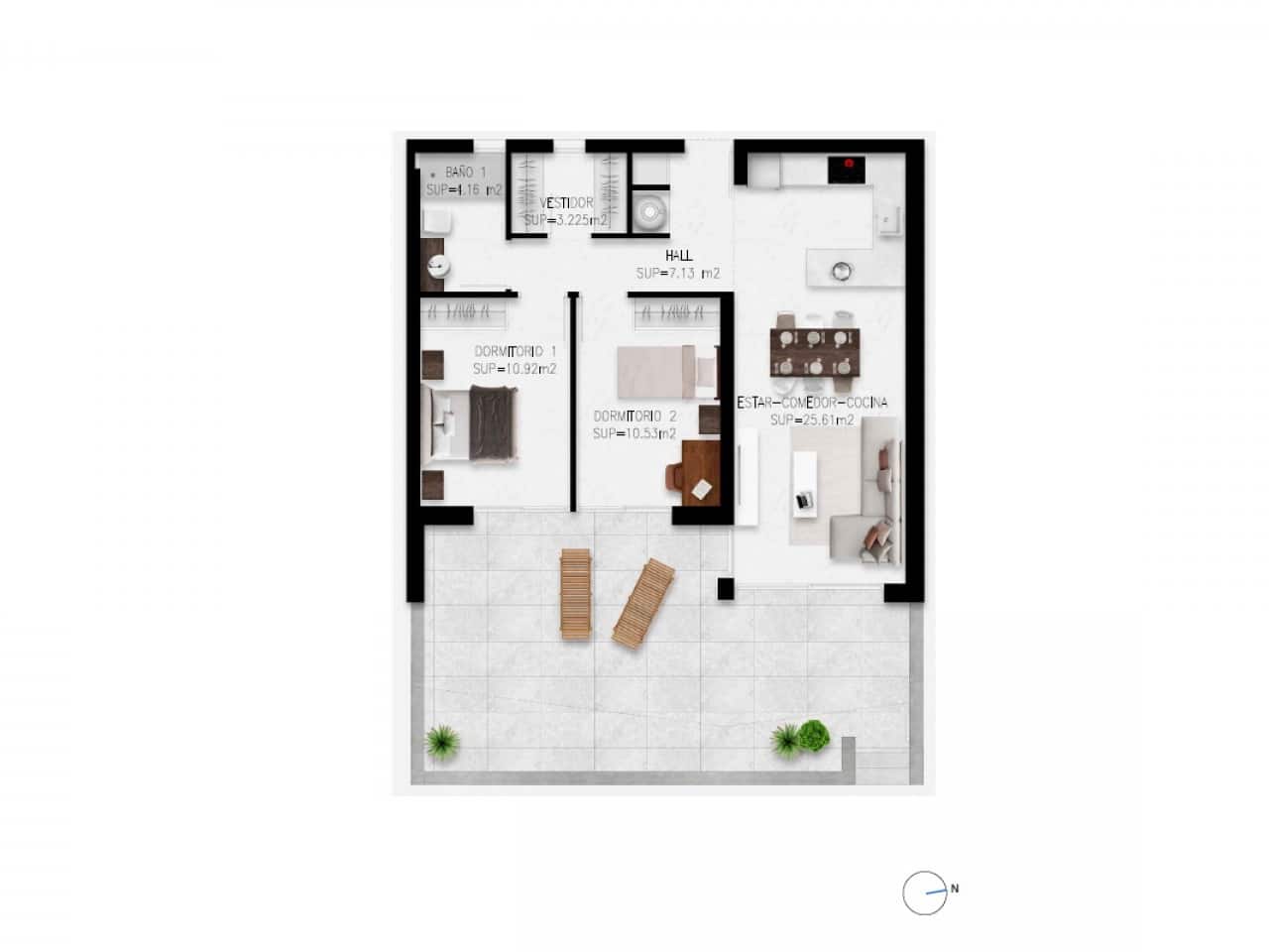 2 sypialnia Apartament na sprzedaż w Pilar de la Horadada z basenem - 410 000 € (Ref: 9318537)