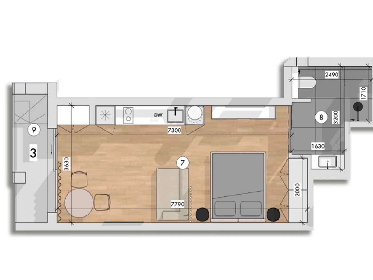 1 Zimmer Apartment zu verkaufen in Torrevieja mit Pool - 170.000 € (Ref: 9318546)