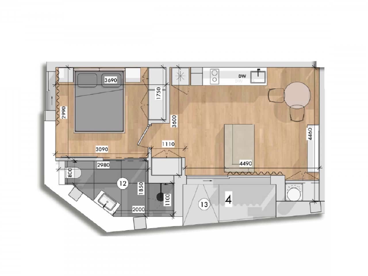 1 Zimmer Apartment zu verkaufen in Torrevieja mit Pool - 170.000 € (Ref: 9318546)
