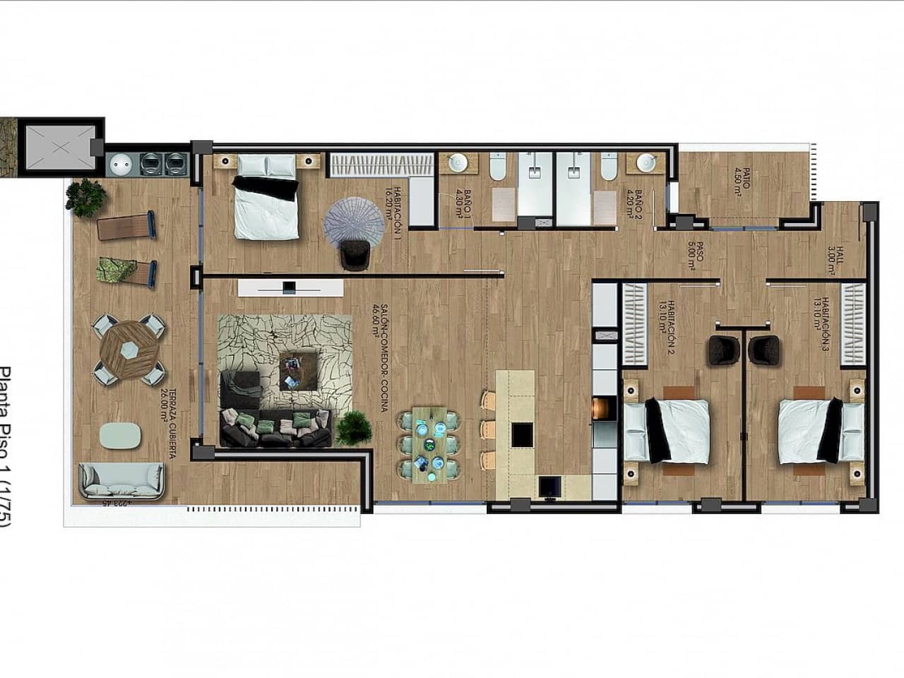 3 quarto Apartamento para venda em Monforte del Cid com piscina - 340 000 € (Ref: 9318551)