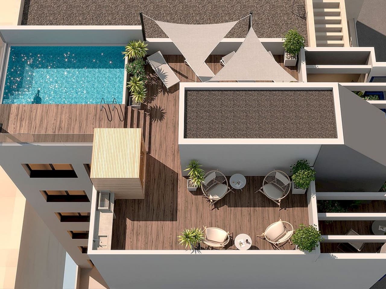 1 bedroom Penthouse for sale in Torrevieja with pool - € 250,000 (Ref: 9318562)