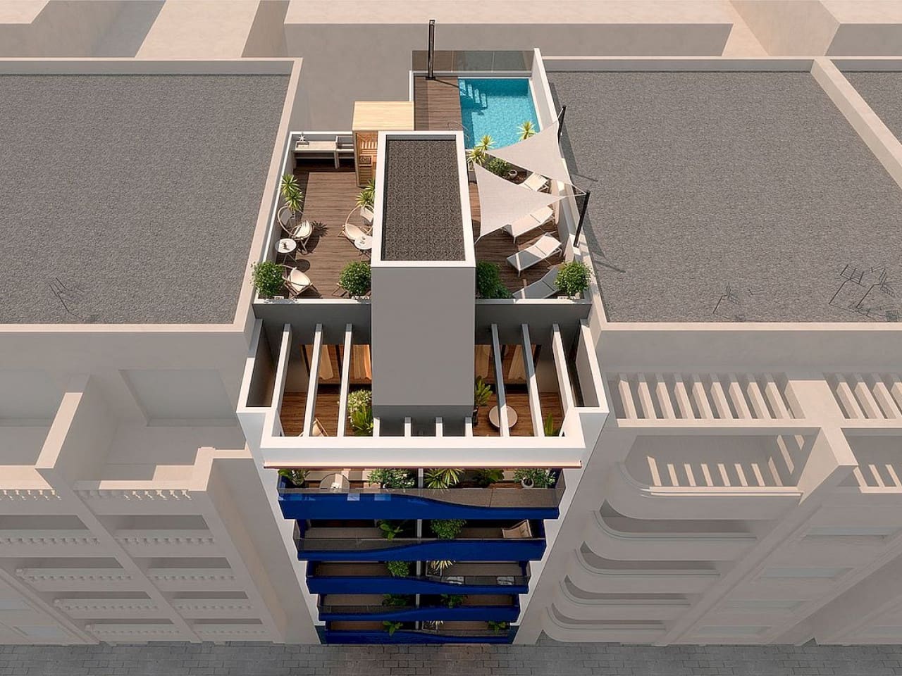 1 bedroom Penthouse for sale in Torrevieja with pool - € 250,000 (Ref: 9318562)