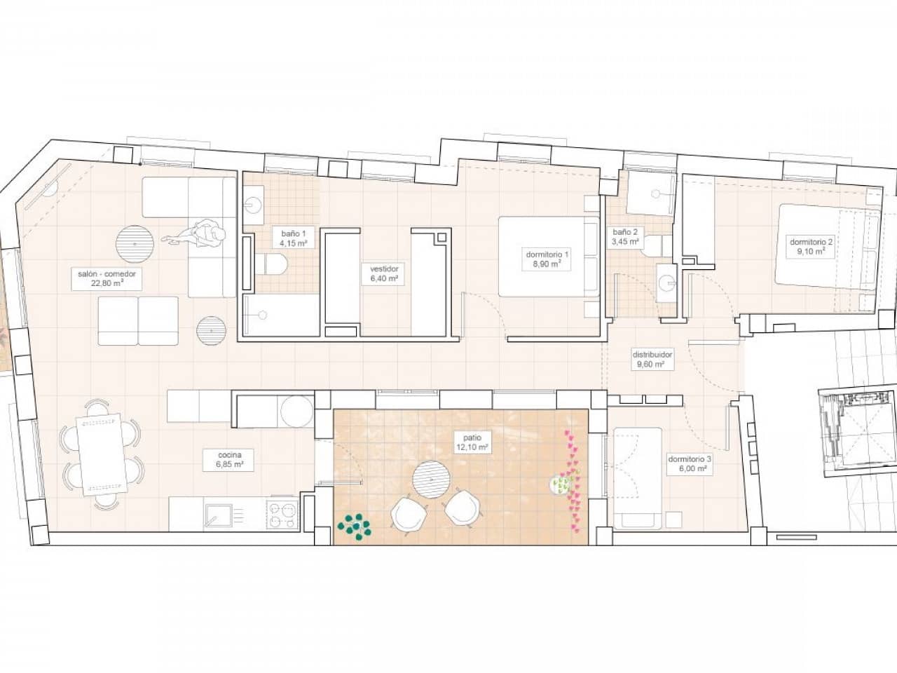 3 bedroom Apartment for sale in Hondon de las Nieves - € 230,000 (Ref: 9318575)