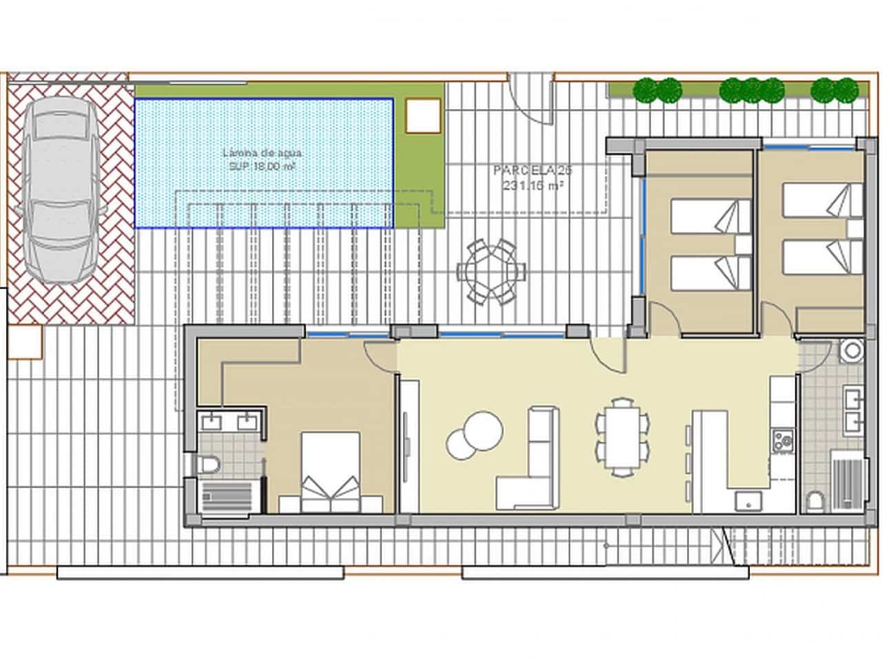 3 bedroom Villa for sale in Los Montesinos with pool - € 409,900 (Ref: 9318578)