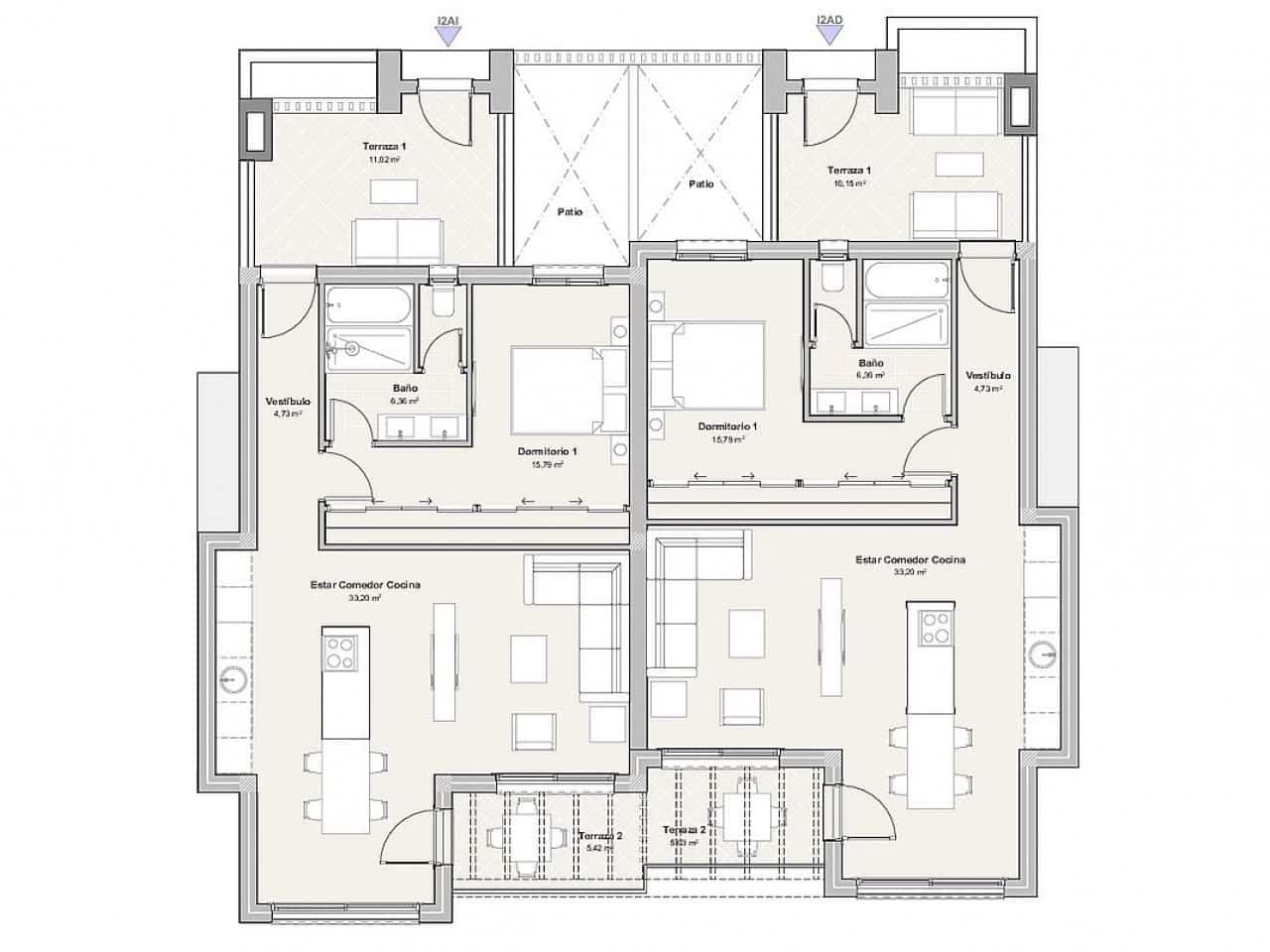 3 sovrum Lägenhet till salu i Mojacar med pool - 450 000 € (Ref: 9318582)