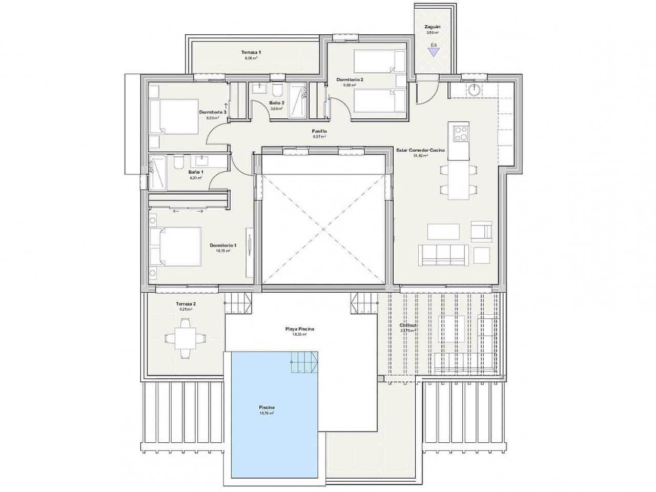 3 sovrum Lägenhet till salu i Mojacar med pool - 450 000 € (Ref: 9318582)