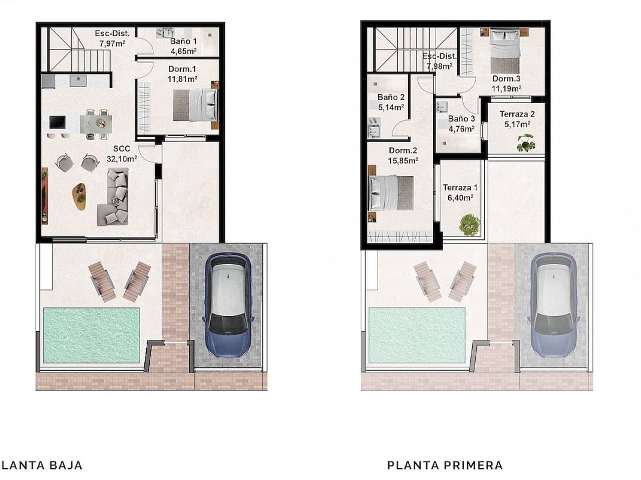 3 bedroom Villa for sale in Benijofar with pool - € 455,000 (Ref: 9318583)