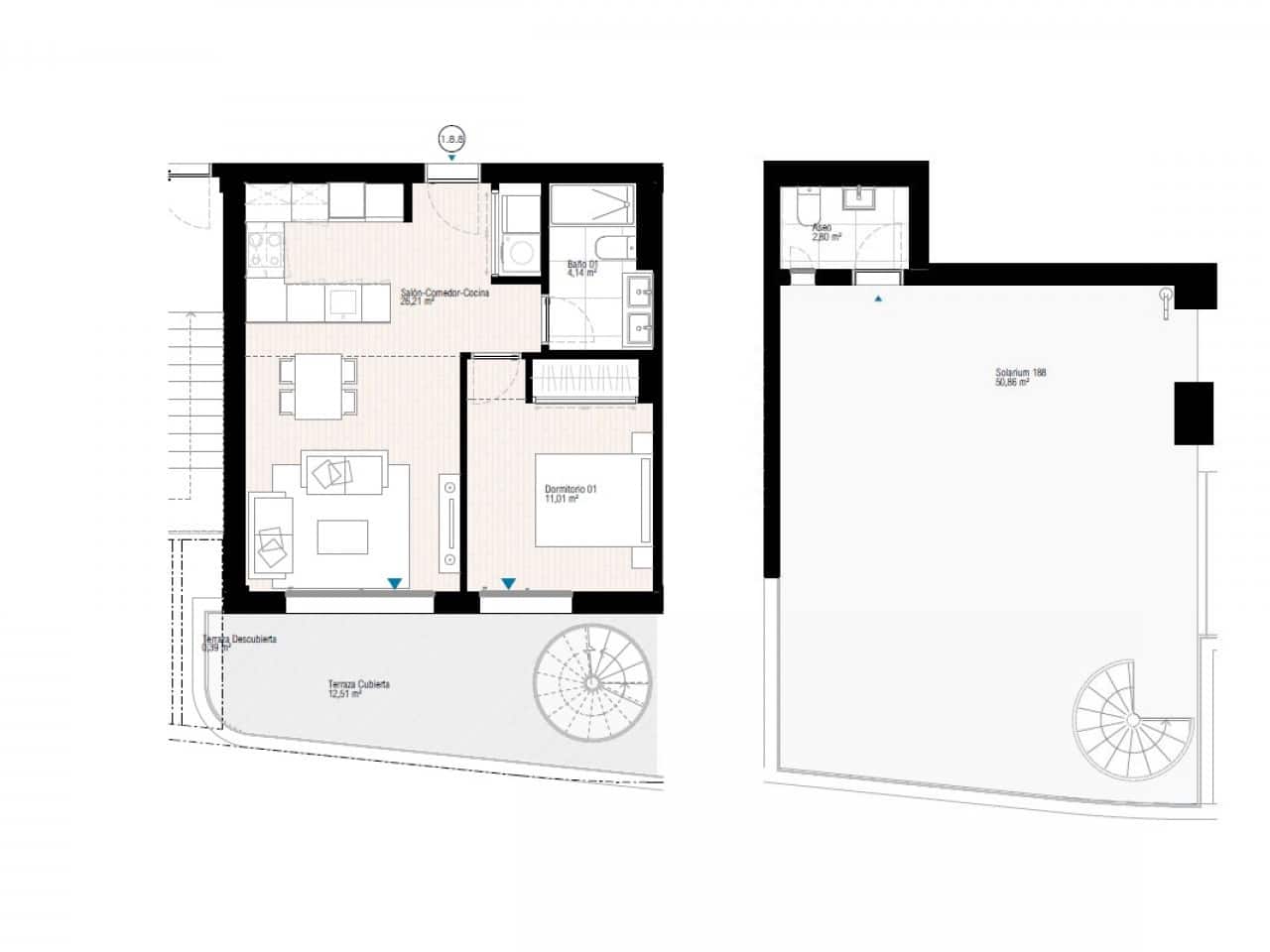 2 camera da letto Appartamento in vendita in La Villajoyosa / Vila Joiosa con piscina - 376.000 € (Rif: 9318589)