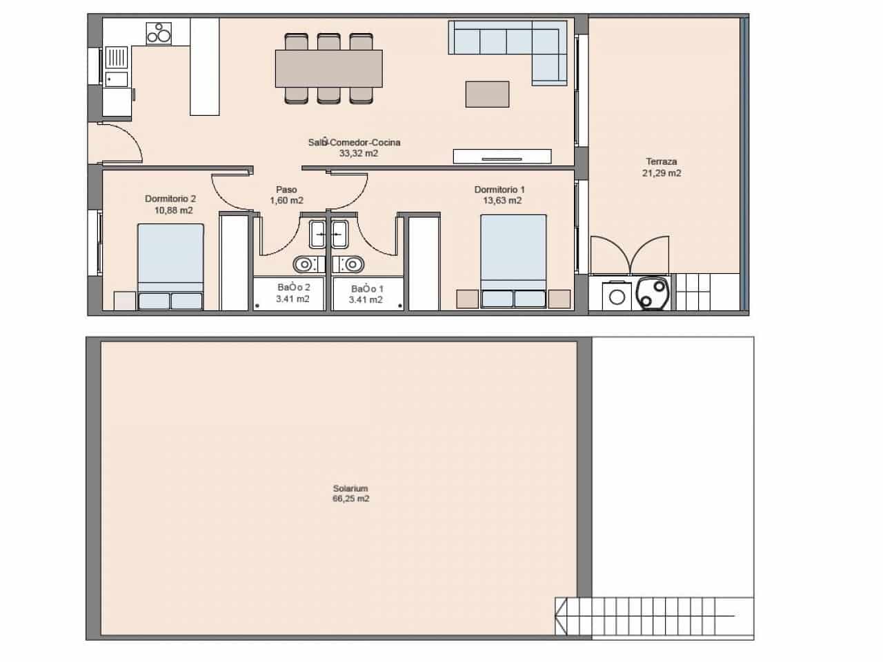 2 bedroom Apartment for sale in Benidorm with pool - € 289,900 (Ref: 9318591)