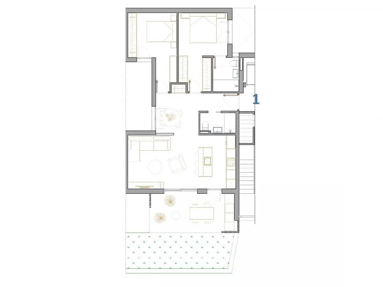 3 soveværelse Lejlighed til salg i San Pedro del Pinatar med swimmingpool - € 299.900 (Ref: 9318605)