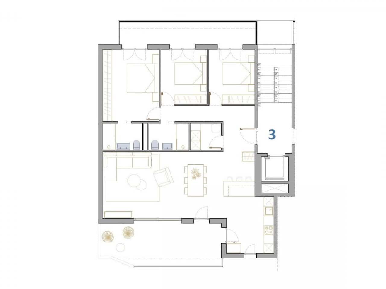 2 makuuhuone Kattohuoneisto myytävänä paikassa San Pedro del Pinatar mukana uima-altaan - 264 900 € (Ref: 9318606)