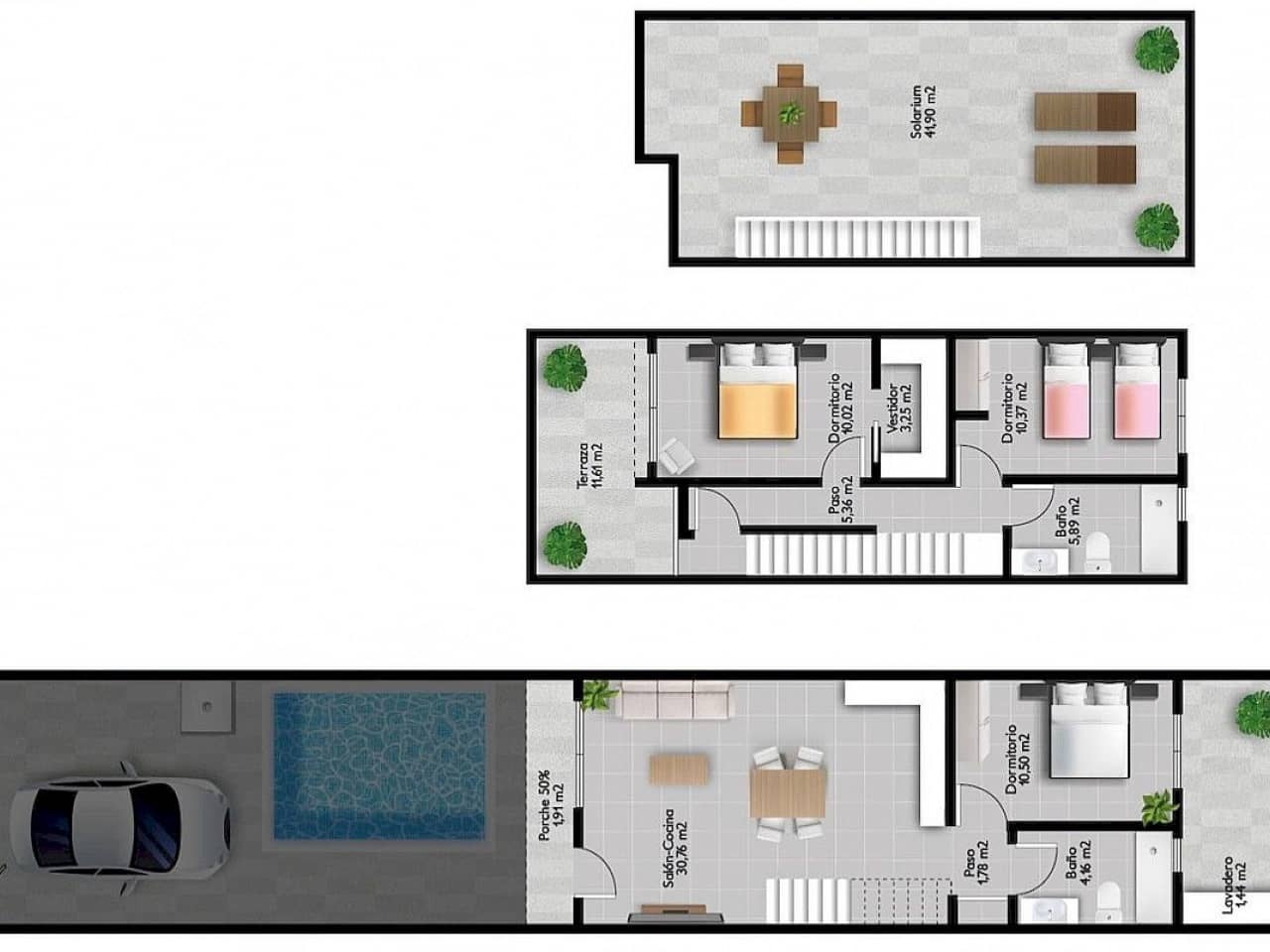 3 Zimmer Villa zu verkaufen in San Pedro del Pinatar mit Pool - 369.900 € (Ref: 9318609)