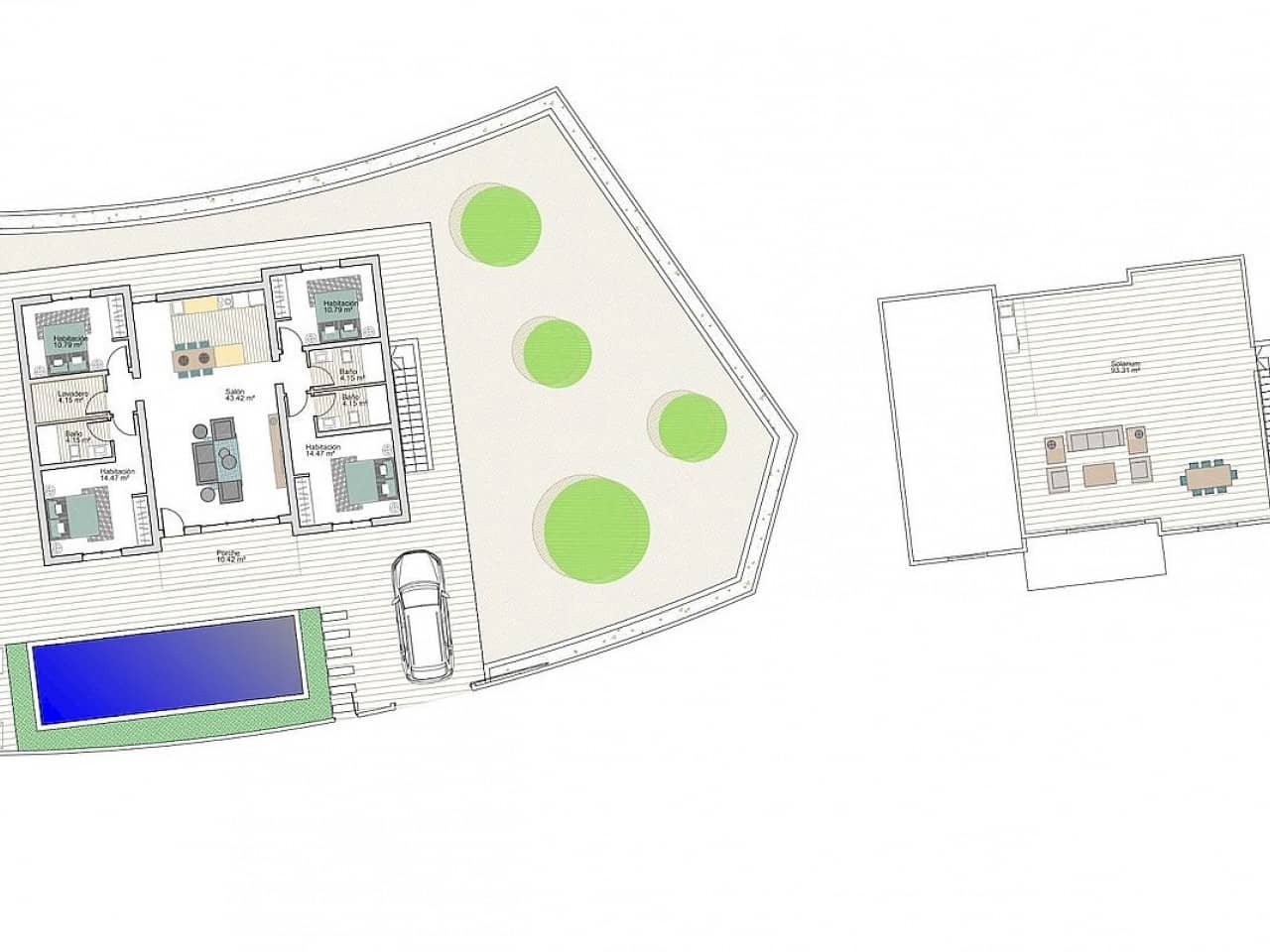 4 makuuhuone Huvila myytävänä paikassa Roldan mukana uima-altaan - 674 500 € (Ref: 9318610)