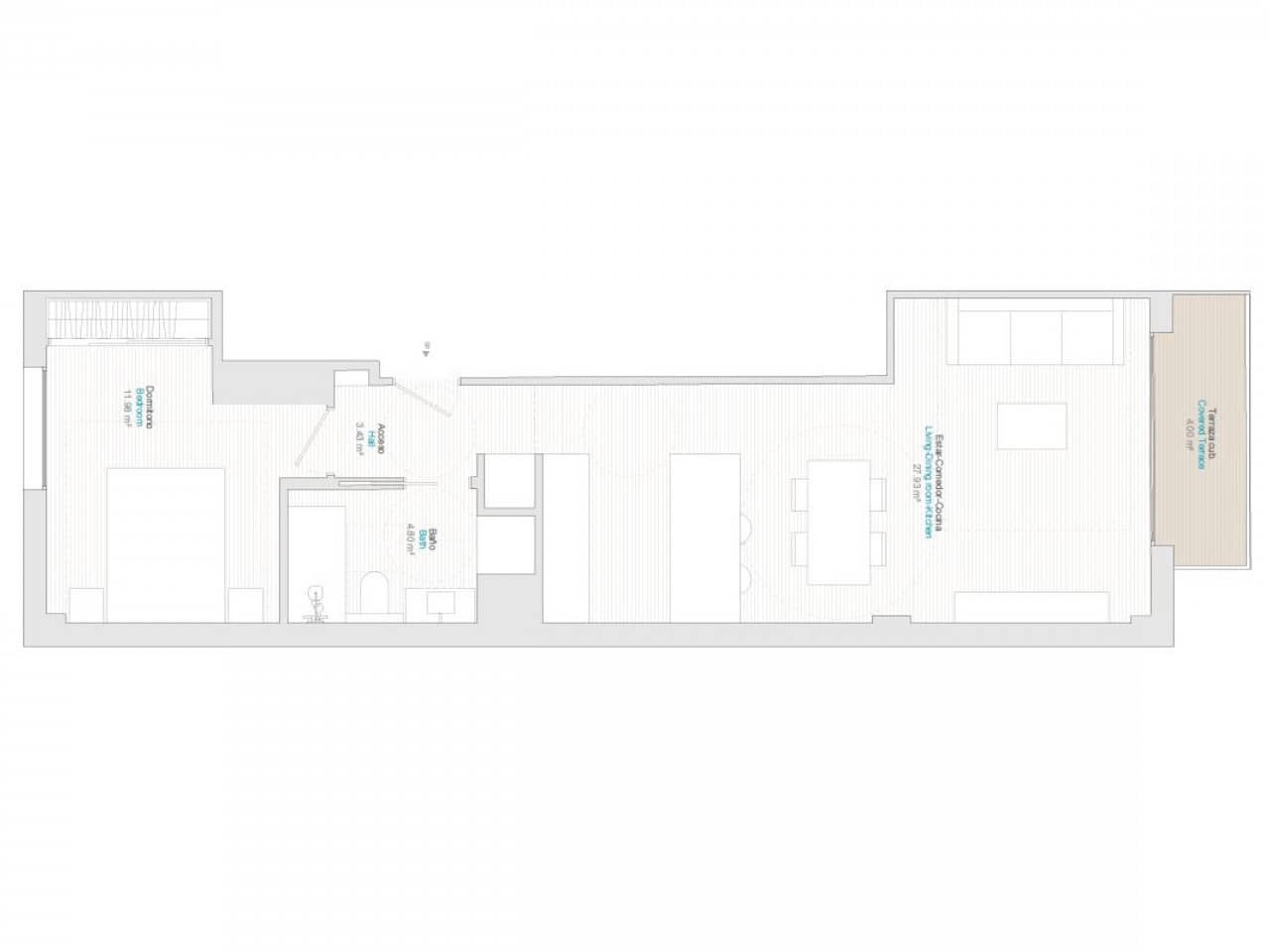 1 makuuhuone Kattohuoneisto myytävänä paikassa La Villajoyosa / Vila Joiosa - 258 000 € (Ref: 9318611)