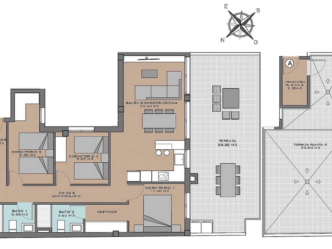 3 bedroom Apartment for sale in Santa Pola with pool - € 265,000 (Ref: 9318618)