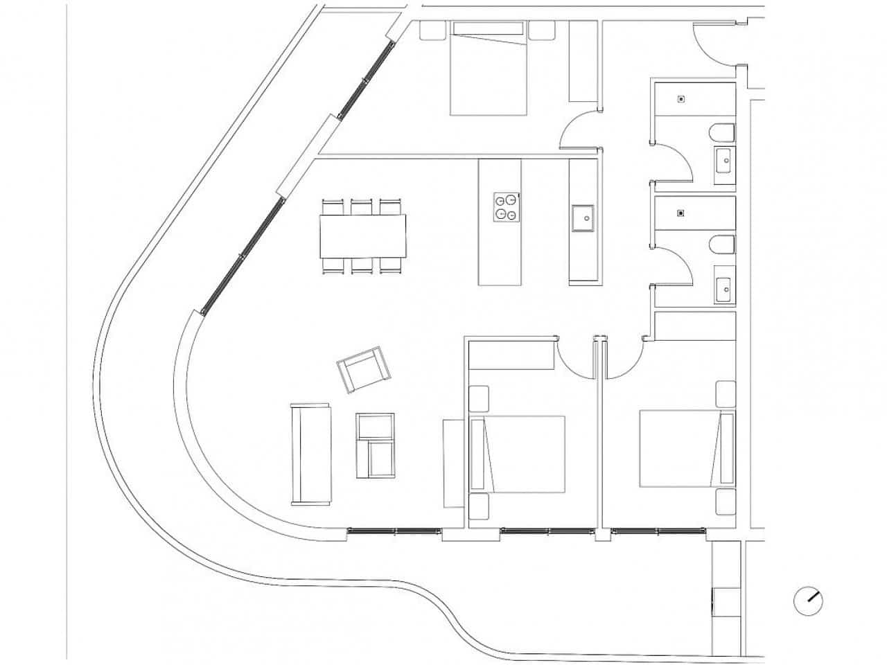1 makuuhuone Kattohuoneisto myytävänä paikassa Calpe / Calp mukana uima-altaan - 413 470 € (Ref: 9318621)