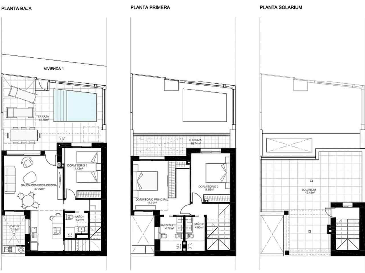 3 soveværelse Byhus til salg i San Pedro del Pinatar med swimmingpool - € 419.900 (Ref: 9318623)