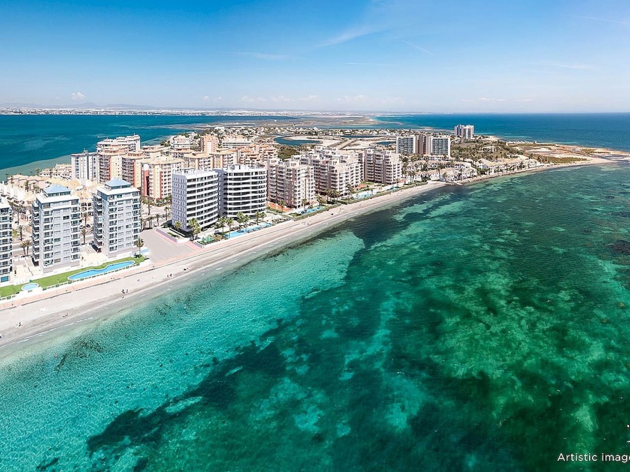 2 makuuhuone Huoneisto myytävänä paikassa La Manga del Mar Menor mukana uima-altaan - 473 000 € (Ref: 9318628)