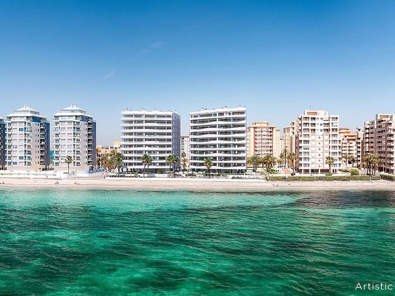 2 makuuhuone Huoneisto myytävänä paikassa La Manga del Mar Menor mukana uima-altaan - 473 000 € (Ref: 9318628)