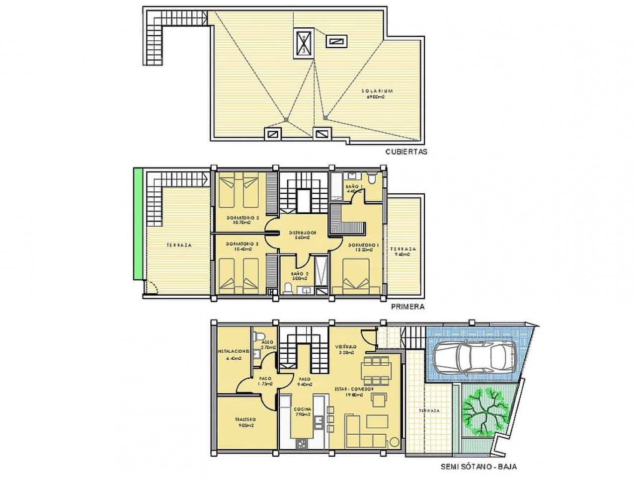 3 soveværelse Byhus til salg i Monforte del Cid med swimmingpool - € 330.000 (Ref: 9318631)
