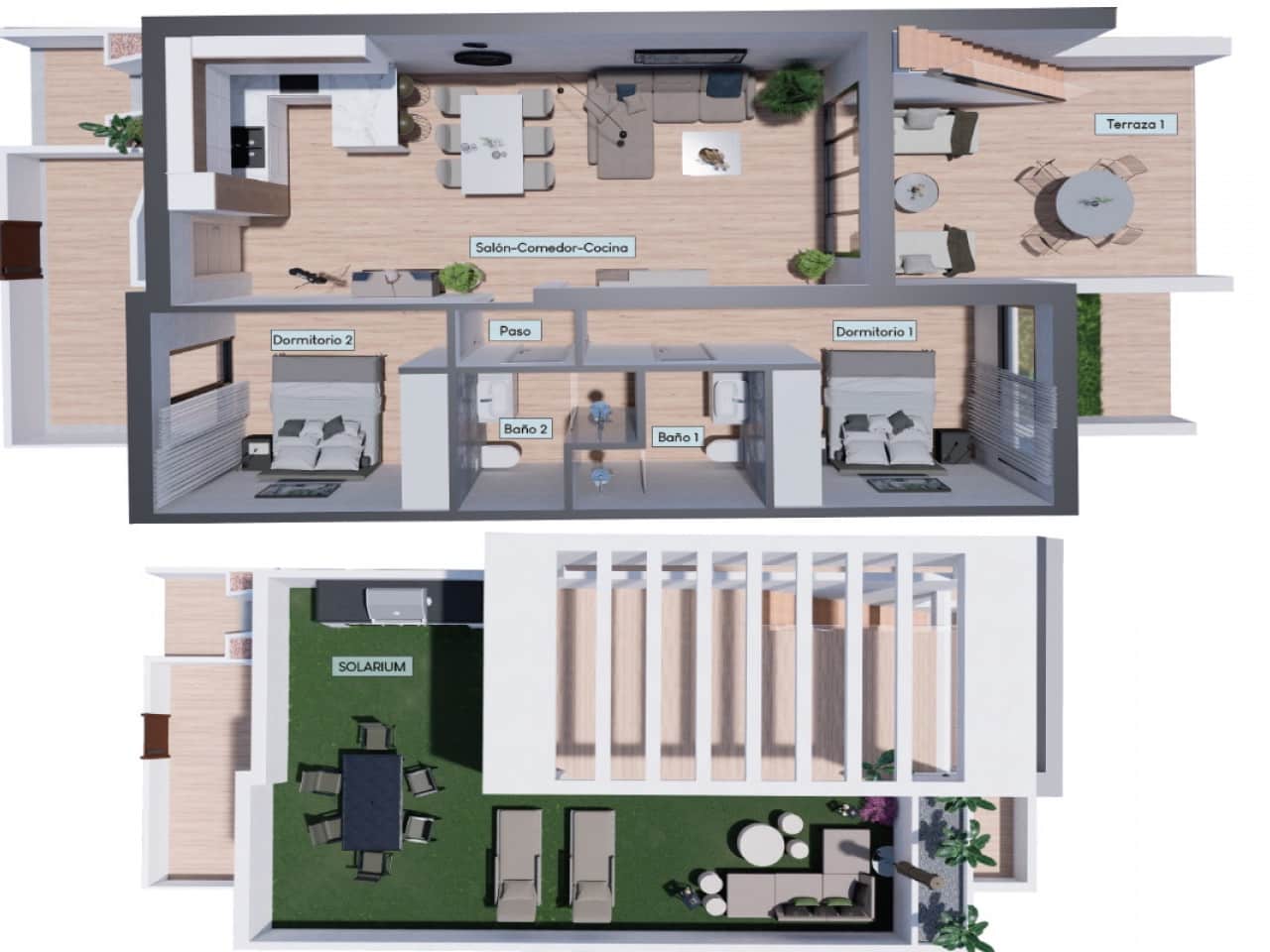 2 soverom Rekkehus til salgs i Los Balcones med svømmebasseng - € 309 900 (Ref: 9318637)