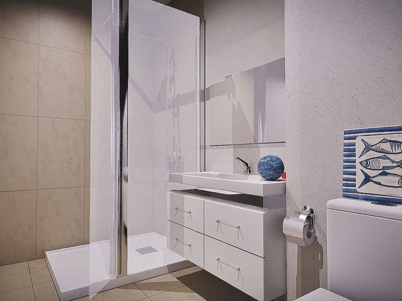 3 makuuhuone Huoneisto myytävänä paikassa Mar de Cristal mukana uima-altaan - 360 000 € (Ref: 9318656)