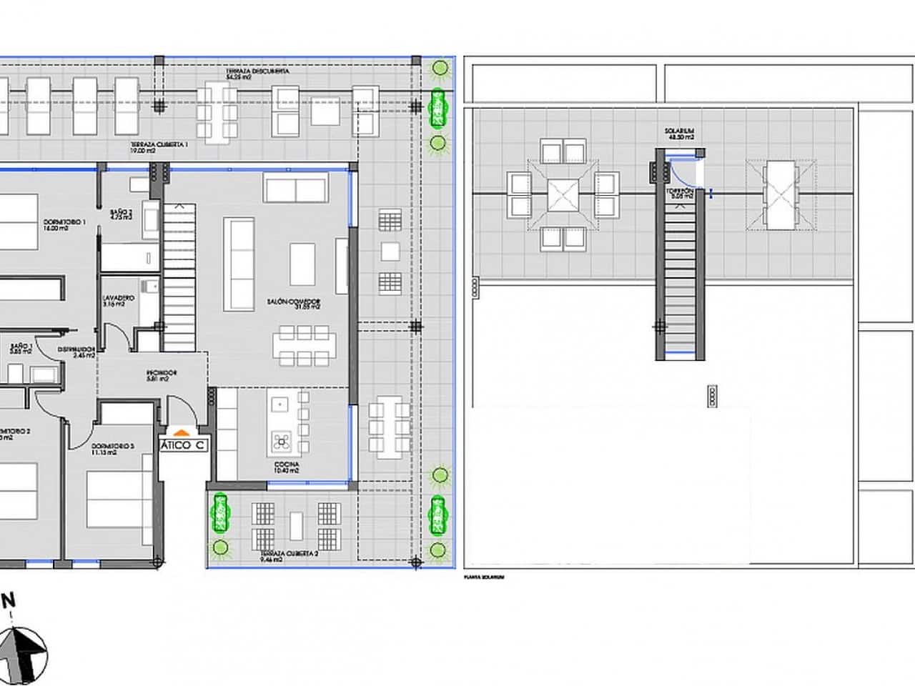 3 quarto Penthouse para venda em Mar de Cristal com piscina - 595 000 € (Ref: 9318658)