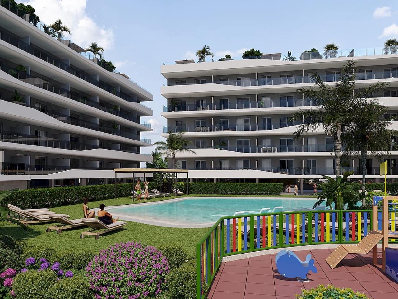 3 sypialnia Penthouse na sprzedaż w Santa Pola z basenem - 495 000 € (Ref: 9318663)