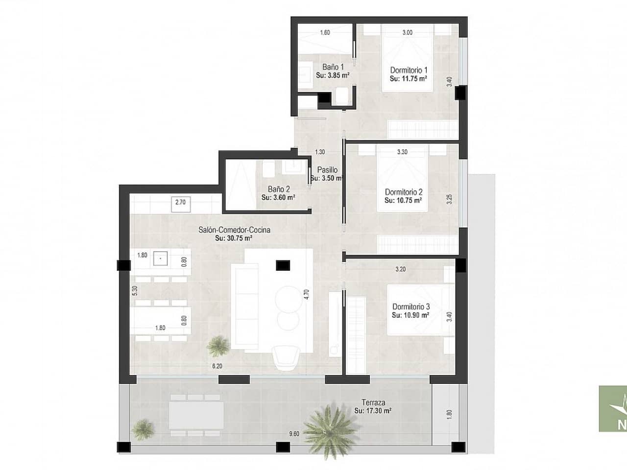 2 soveværelse Lejlighed til salg i San Pedro del Pinatar med swimmingpool - € 299.000 (Ref: 9318670)