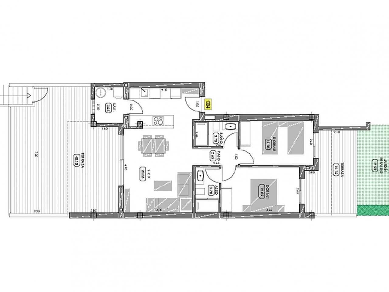 3 sovrum Radhus till salu i Algorfa med pool - 333 000 € (Ref: 9318677)