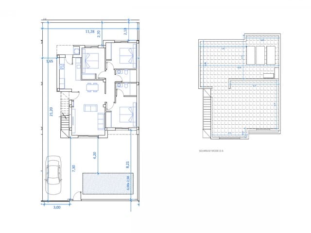 3 chambre Villa/Maison à vendre à La Marina, Elche / Elx avec piscine garage - 395 000 € (Ref: 9318686)
