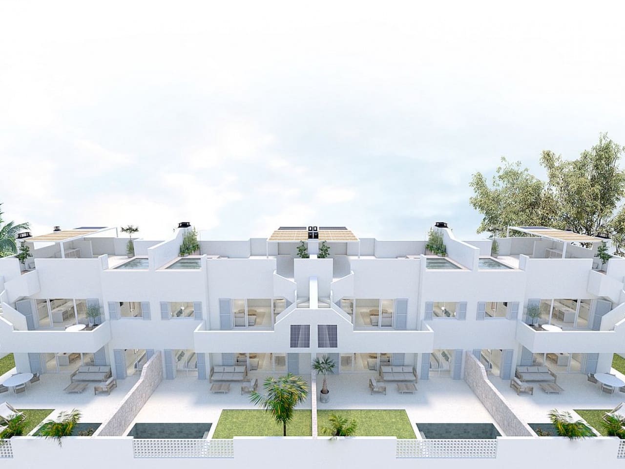 3 soveværelse Rækkehus til salg i Torre de la Horadada med swimmingpool - € 460.000 (Ref: 9318691)