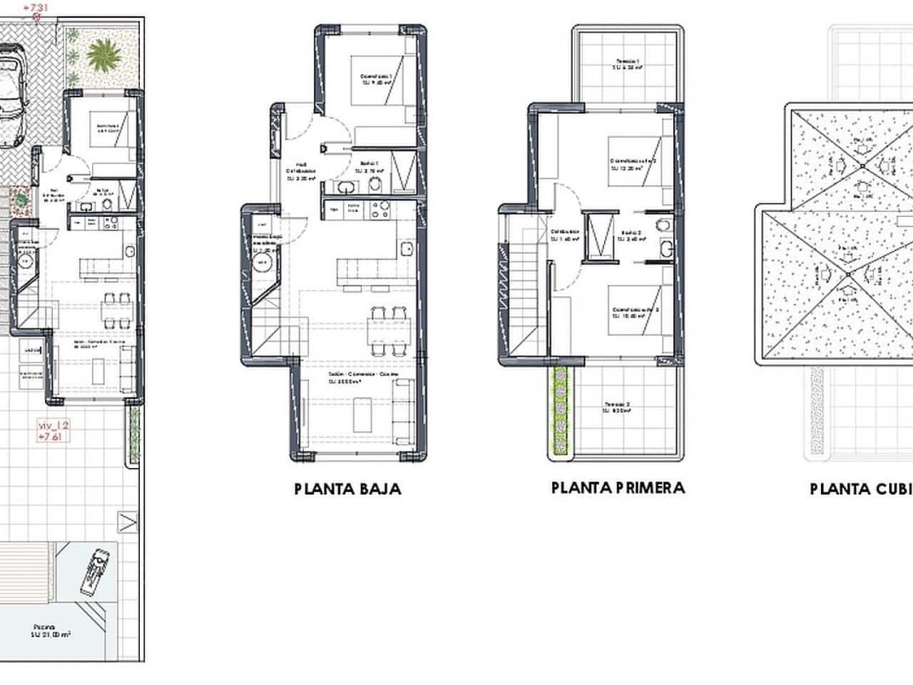 Chalet de 3 habitaciones en Los Alcázares en venta con piscina - 399.900 € (Ref: 9318694)