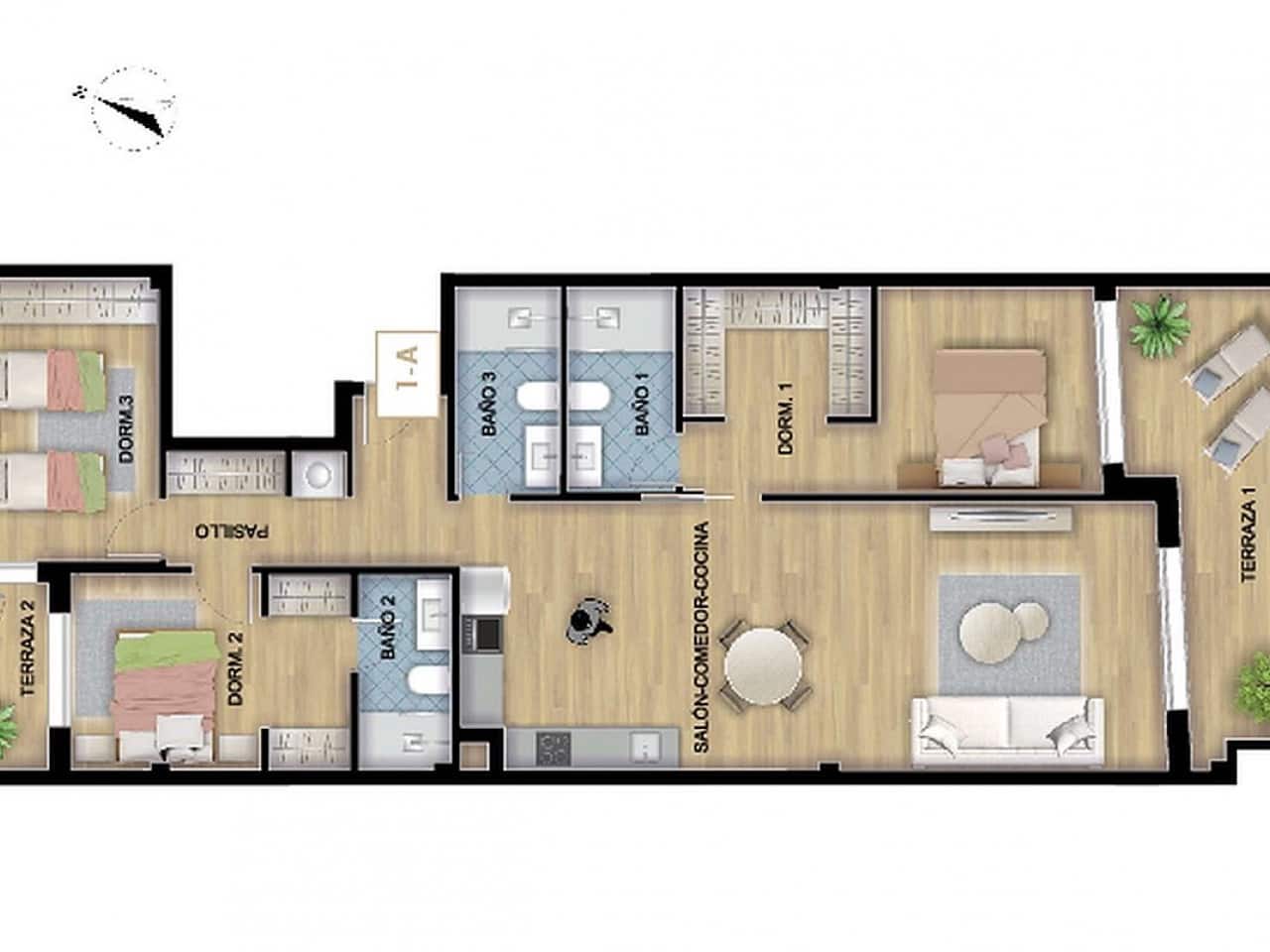 3 makuuhuone Kattohuoneisto myytävänä paikassa Torrevieja mukana uima-altaan - 599 000 € (Ref: 9318699)