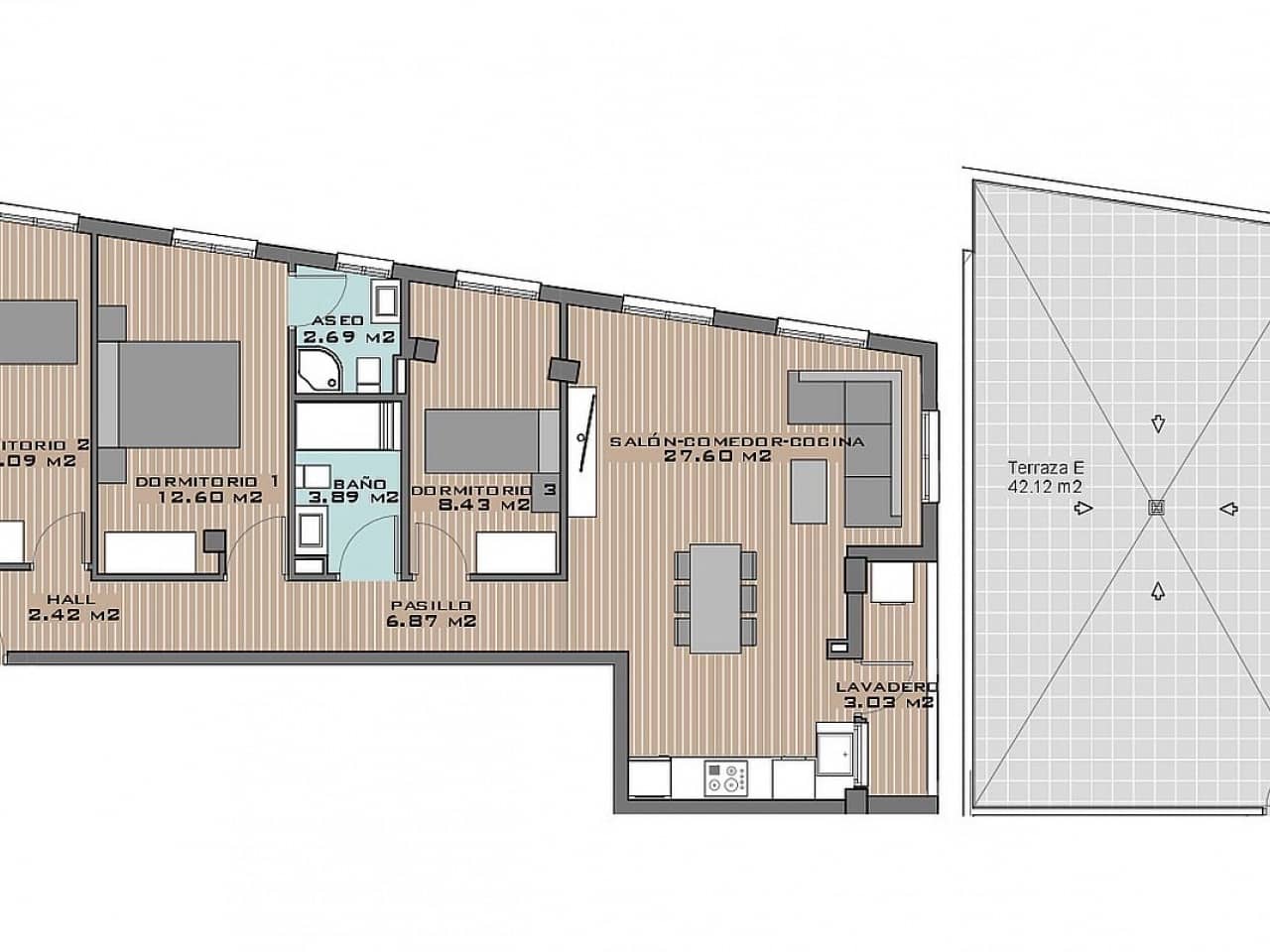 1 quarto Penthouse para venda em Algorfa com piscina - 159 000 € (Ref: 9318704)