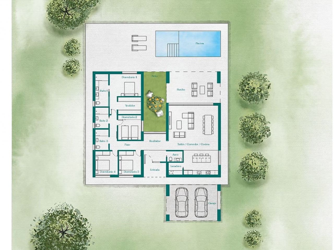 3 soveværelse Villa til salg i Fuente Alamo de Murcia med swimmingpool - € 476.960 (Ref: 9318736)