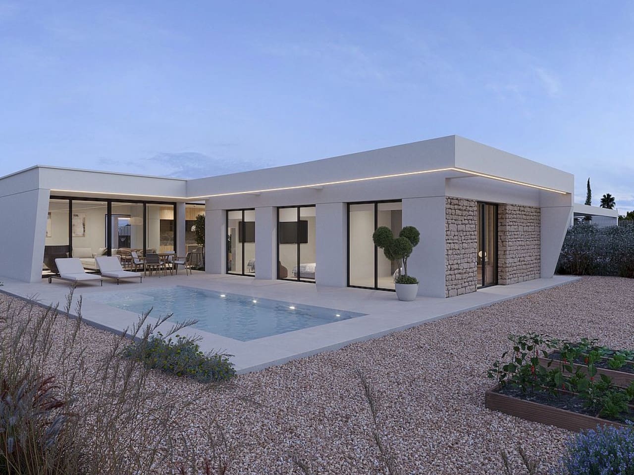 3 soveværelse Villa til salg i Fuente Alamo de Murcia med swimmingpool - € 476.960 (Ref: 9318736)