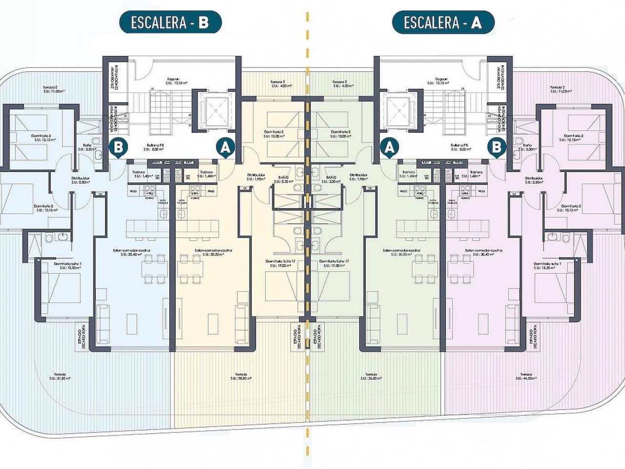 3 slaapkamer Penthouse te koop in Los Alcazares met zwembad garage - € 449.000 (Ref: 9318757)