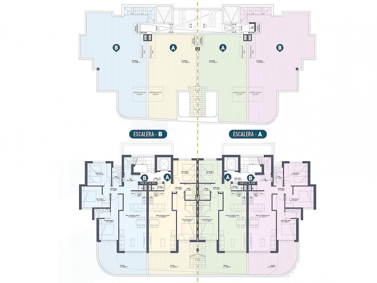 3 slaapkamer Penthouse te koop in Los Alcazares met zwembad garage - € 449.000 (Ref: 9318757)