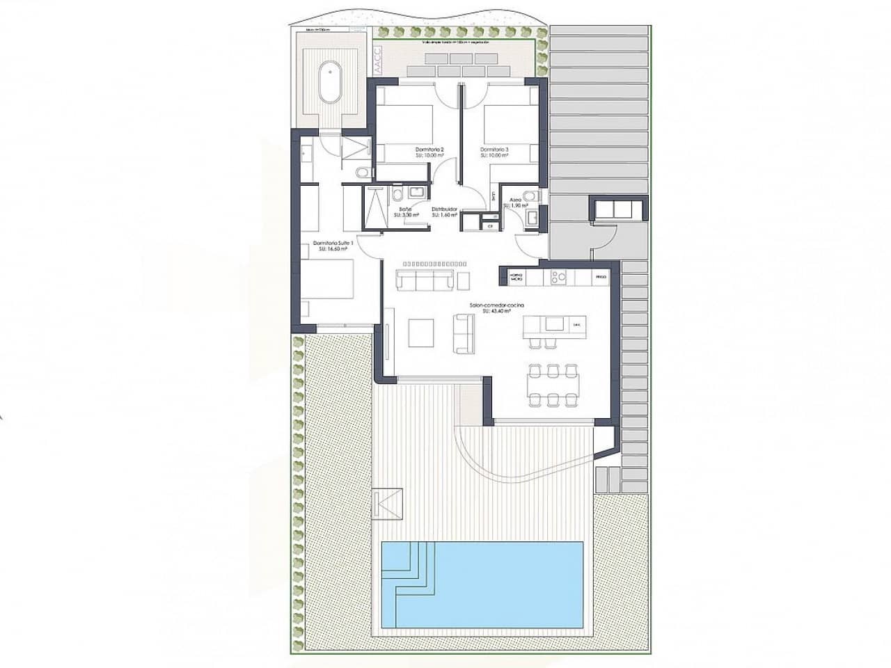 3 quarto Moradia para venda em Los Alcazares com piscina - 550 000 € (Ref: 9318758)