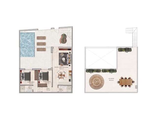 2 quarto Moradia para venda em Pilar de la Horadada - 315 900 € (Ref: 9318762)