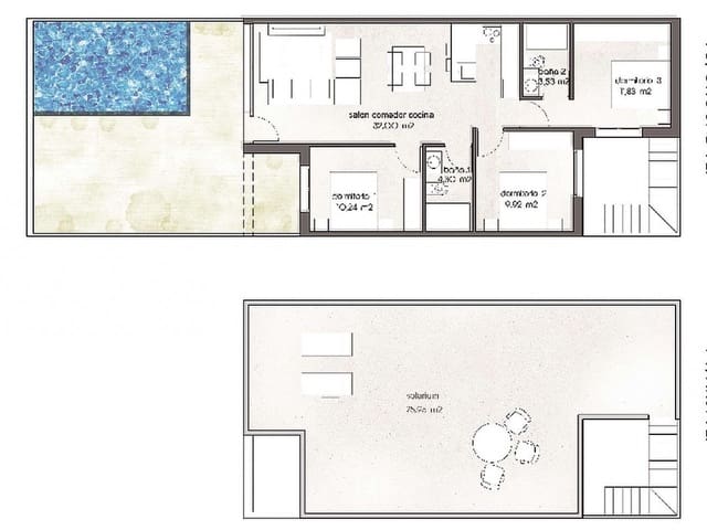 2 quarto Moradia para venda em Pilar de la Horadada - 315 900 € (Ref: 9318762)