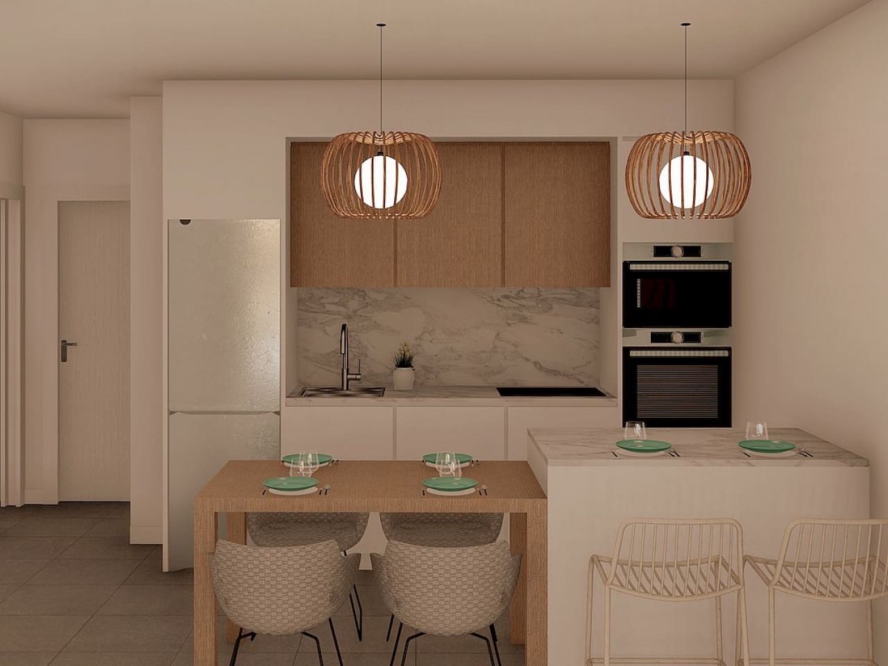 2 soveværelse Rækkehus til salg i Roldan med swimmingpool - € 233.000 (Ref: 9318779)