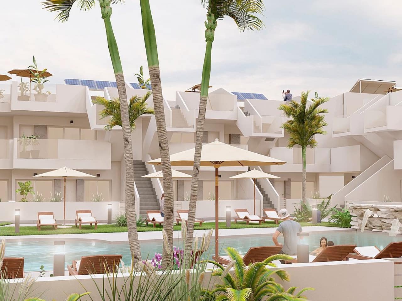 2 soveværelse Rækkehus til salg i Roldan med swimmingpool - € 233.000 (Ref: 9318779)