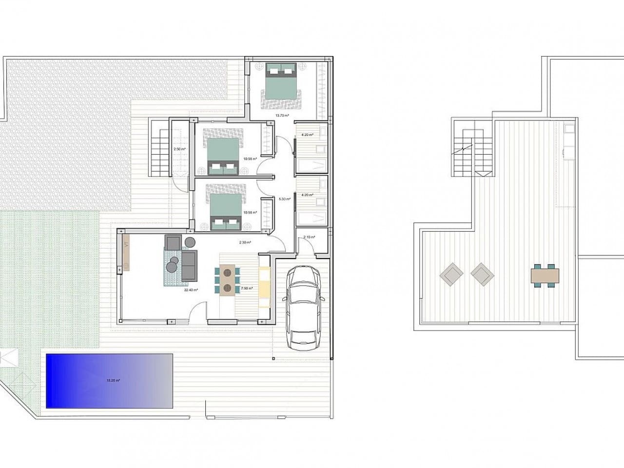 3 bedroom Villa for sale in Los Alcazares with pool - € 419,900 (Ref: 9318782)